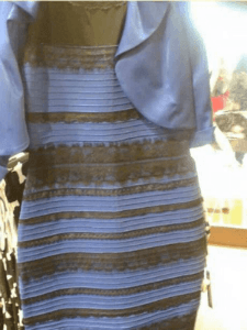 Black and blue or gold and white dress